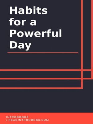 cover image of Habits for a Powerful Day